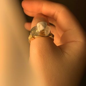 3 gemstone ring